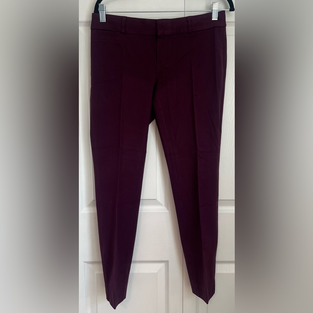 Women's Banana Republic Factory Sloan Fit Slacks in Dark Purple
